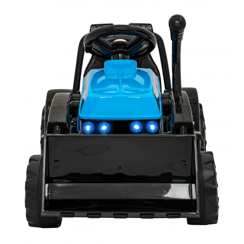 JOKO Elektrický traktor Buldozér G320 s pohyblivou Radlicou, modrý