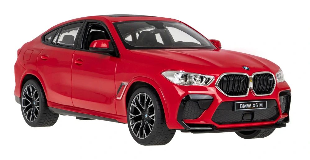 RASTAR RC Auto BMW X6 M 1:14 na diaľkové ovládanie + LED svetlá, červené
