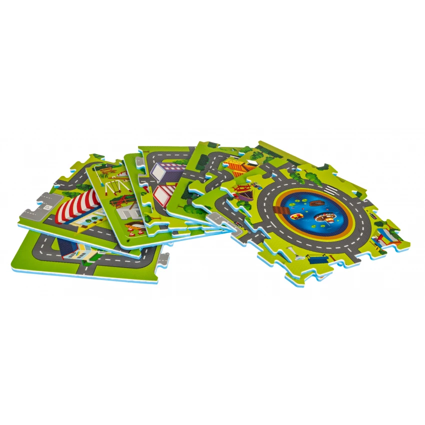 JOKO Detské Penové Puzzle Mesto 9ks