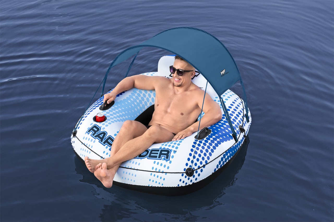 BESTWAY 43725 Nafukovacie koleso, lehátko HYDRO-Force so Slnečnou Clonou 137cm