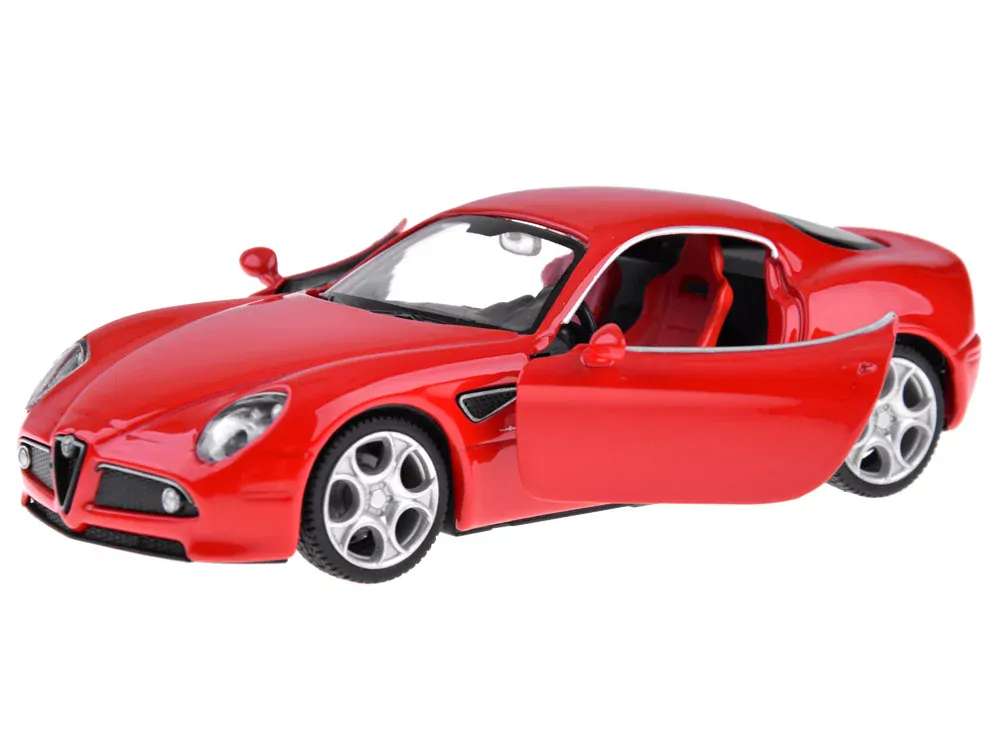 JOKO Kovový Model Autíčka Alfa Romeo 8C Competizione 1:32 so svetlom a zvukom, červené