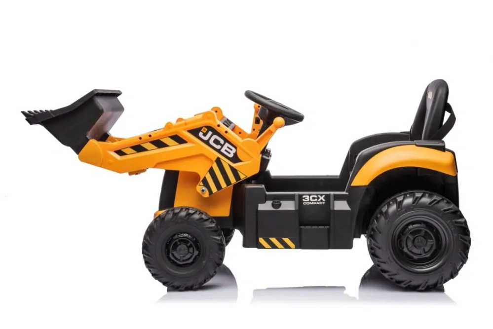 JOKO Elektrický Traktor JCB s naberačkou + diaľkové ovládanie 2,4Ghz, žltý