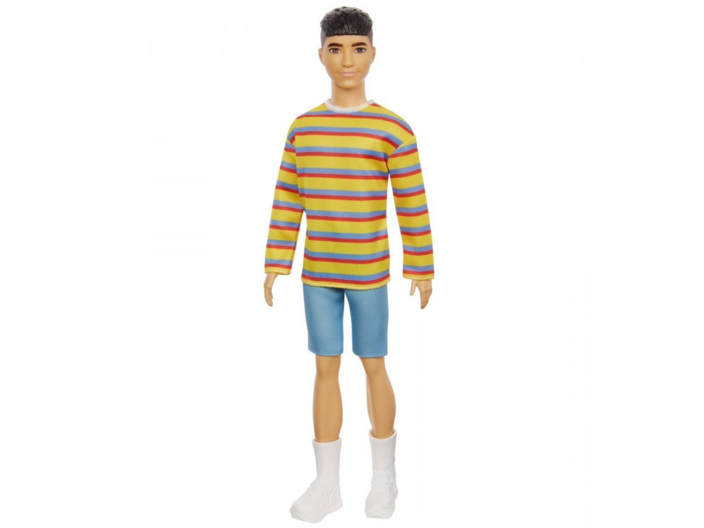 Mattel Barbie Model Ken 175 - Prúžkované tričko a kraťasy