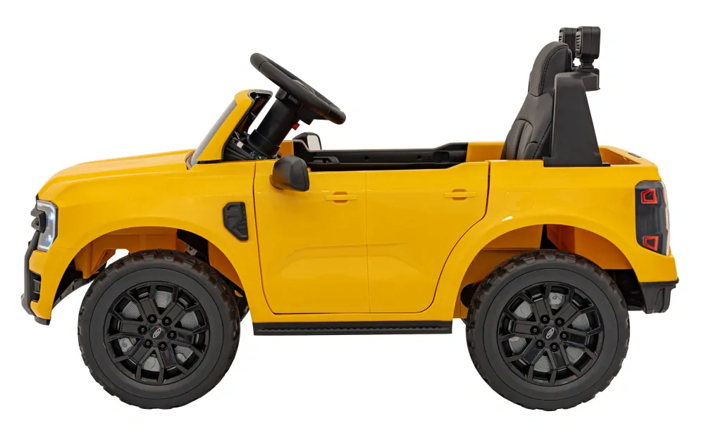 JOKO Elektrické Autíčko Ford Ranger LIFT, penové kolesá, kožené sedadlo, žlté