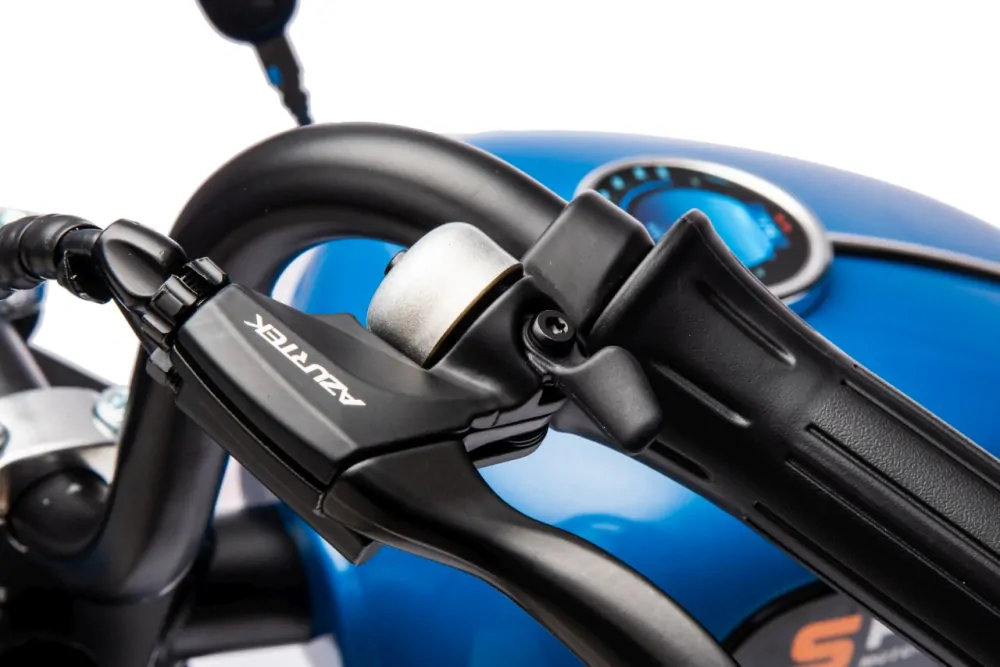 JOKO Elektrická Motorka SPEED Power 24V 250W, Bezkomutátorový Motor, rýchlosť 15,5 km/h, nosnosť 80kg, nafukovacie kolesá, modrá