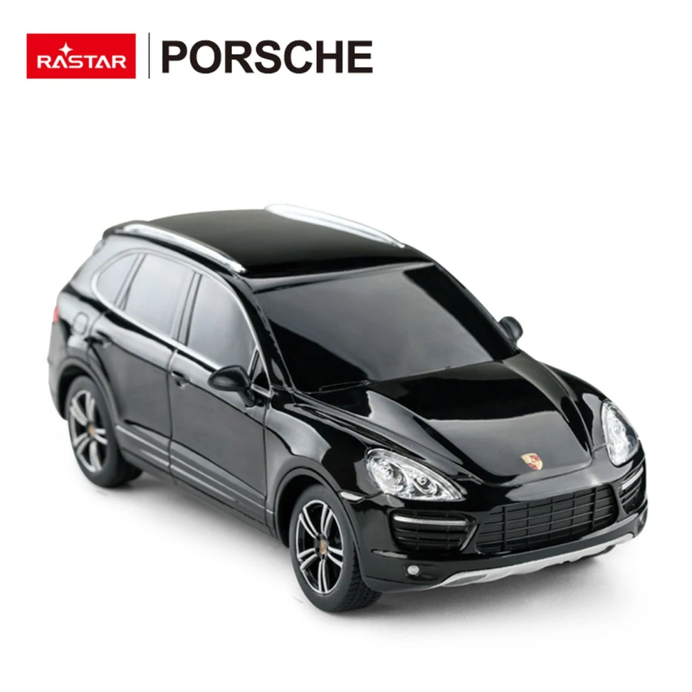 Rastar RC Auto Porsche Cayenne Turbo na diaľkové ovládanie, čierne
