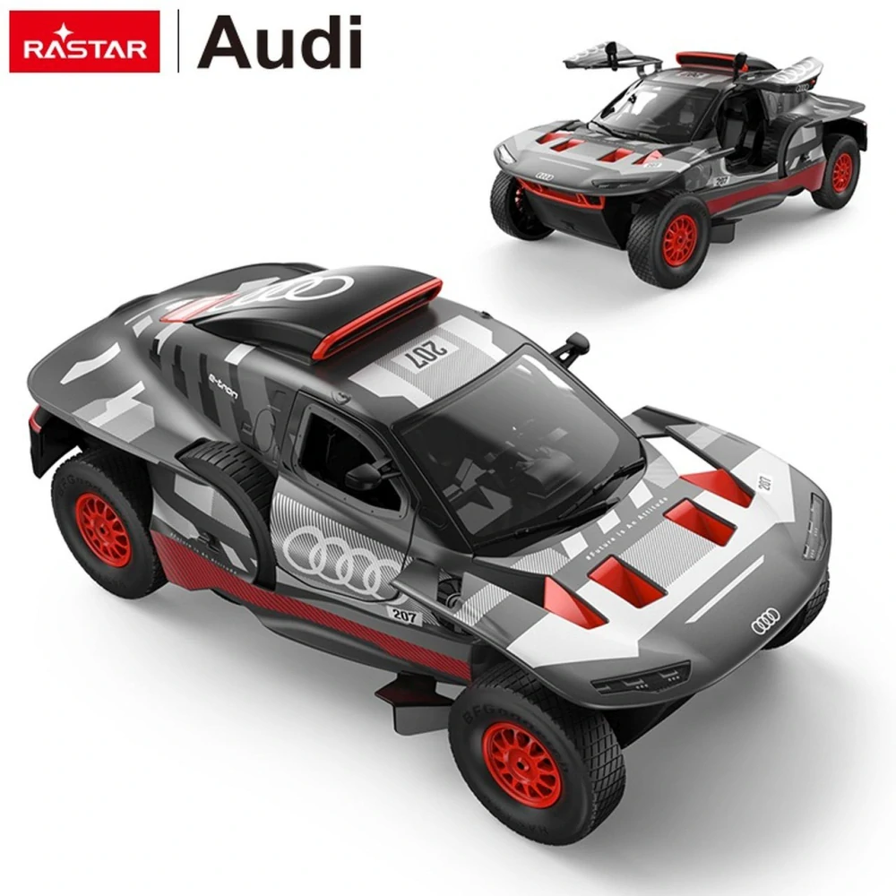 Rastar RC Auto AUDI RS Q E-tron na diaľkové ovládanie 1:14 + LED svetlá, čierne