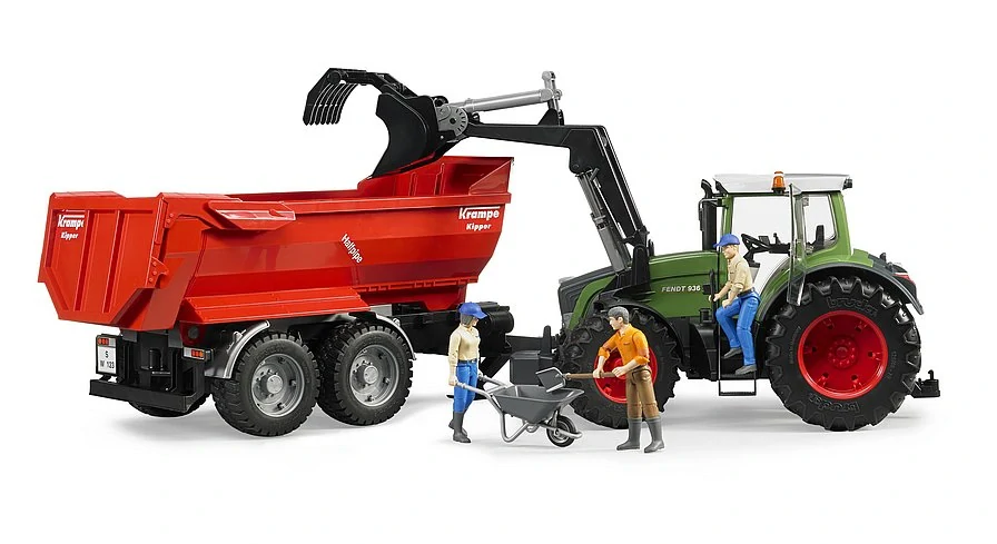 Bruder, Traktor Fendt 936 Vario s čelným nakladačom, 1:16