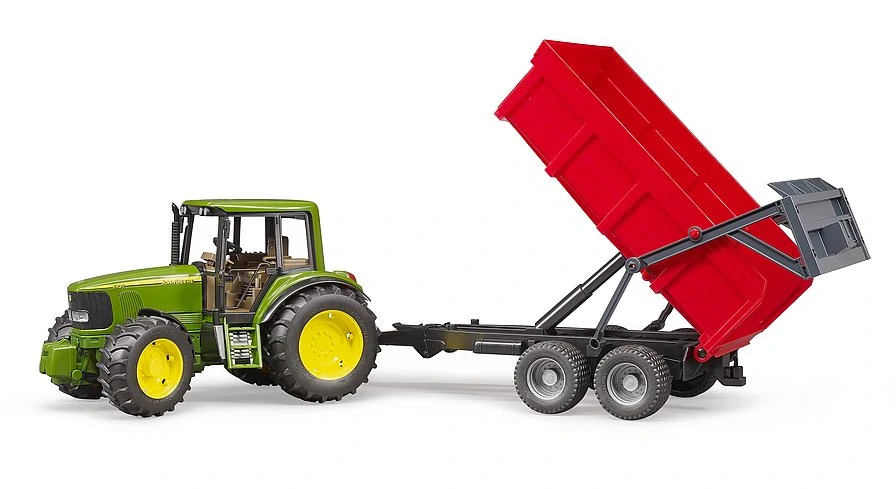 Bruder, Traktor John Deere 6920 so sklápacím prívesom, 1:16