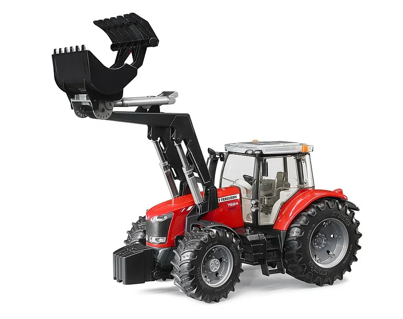 Bruder, Traktor Massey Ferguson 7624 s čelným nakladačom, 1:16