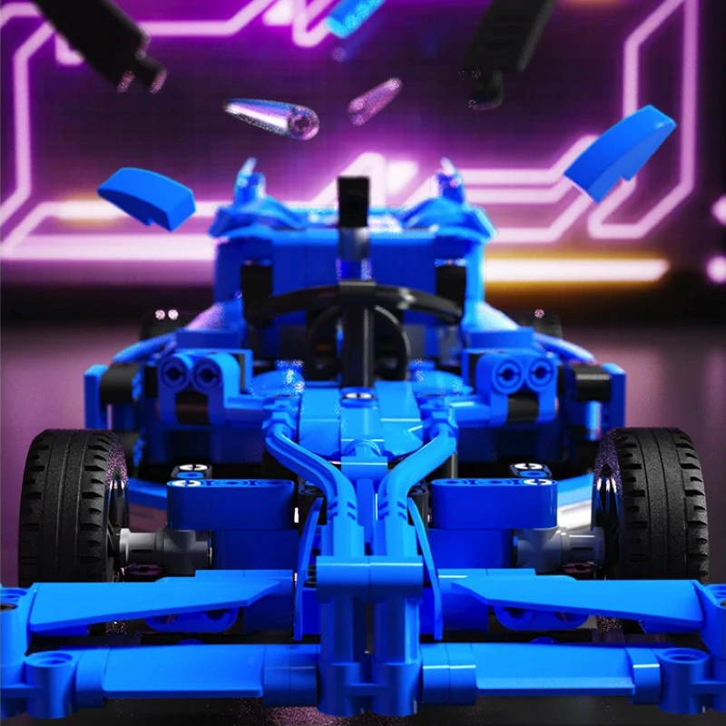 JOKO Technická stavebnica Auto, Kamión, Formula 9v1 638ks na diaľkové ovládanie, modré