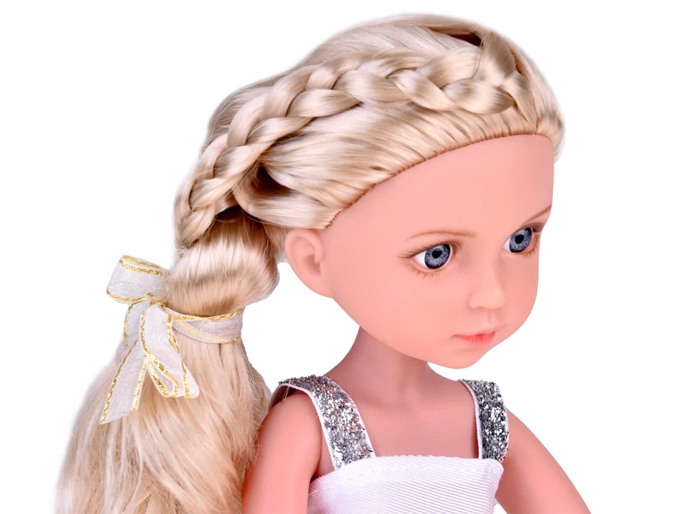 JOKO Bábika v Klobúku s Blond Vlasmi 34cm