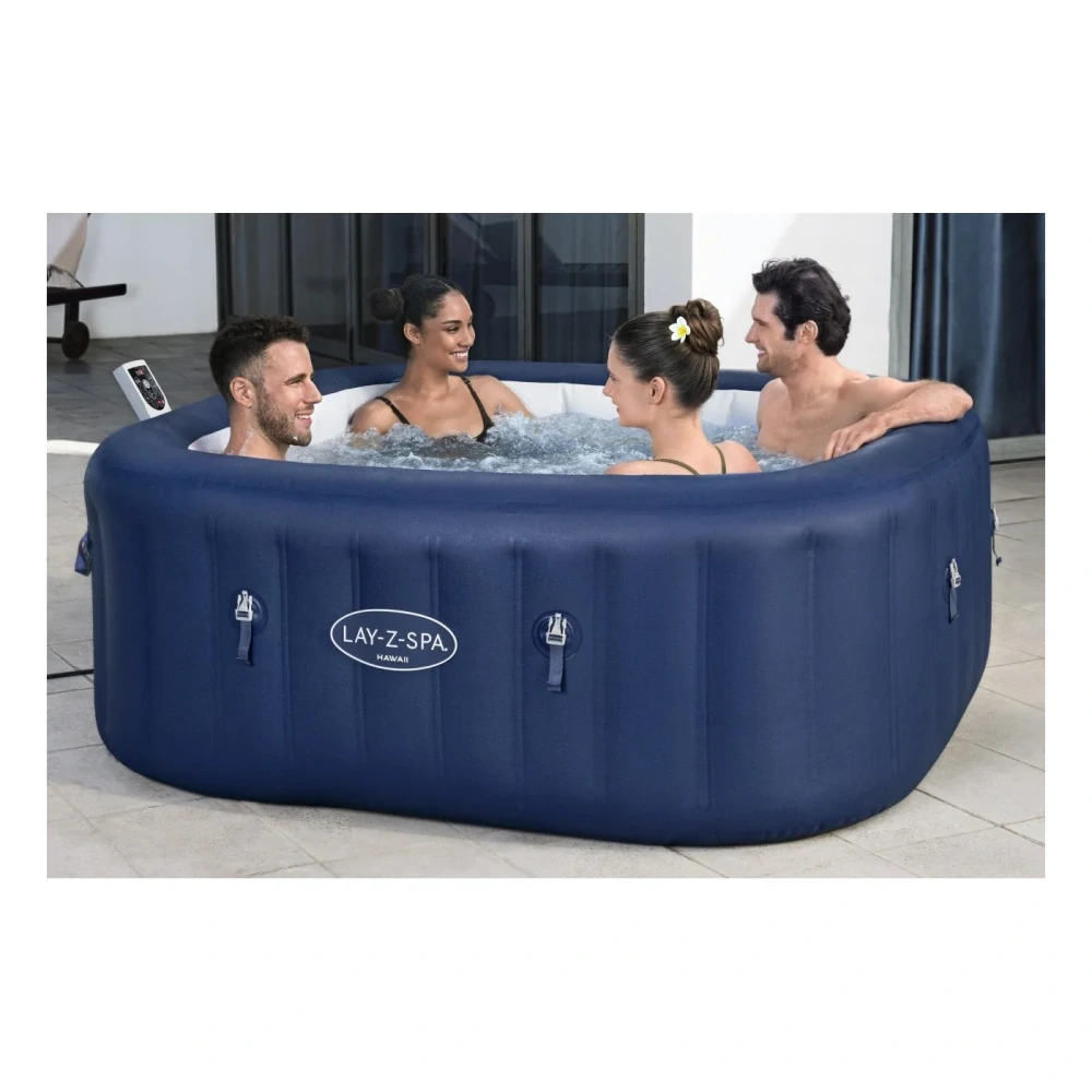 Bestway 6001H Vírivka Lay-Z-Spa HAWAII SMART Air Jet Jacuzzi s WIFI aplikáciou, pre 6 osôb, modrá