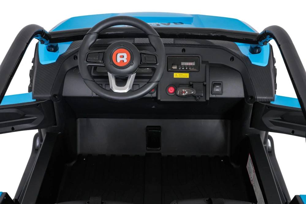 JOKO Elektrické autíčko Buggy RACING Road 2000 4x4, 4x120W, 24V, kožené sedadlo, penové kolesá, modré