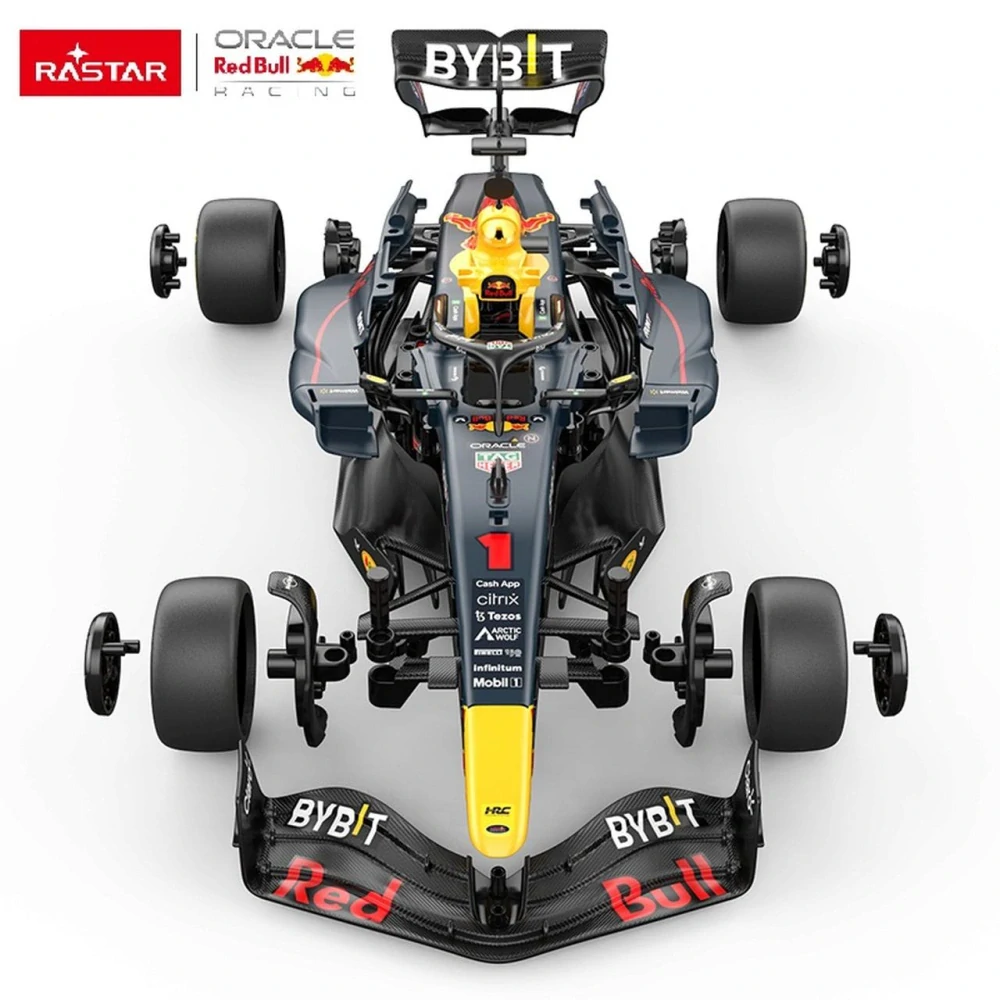 Rastar Konštrukčné autíčko RC Formula Red Bull F1 RB19 Building kit 1:16 na diaľkové ovládanie, modrá