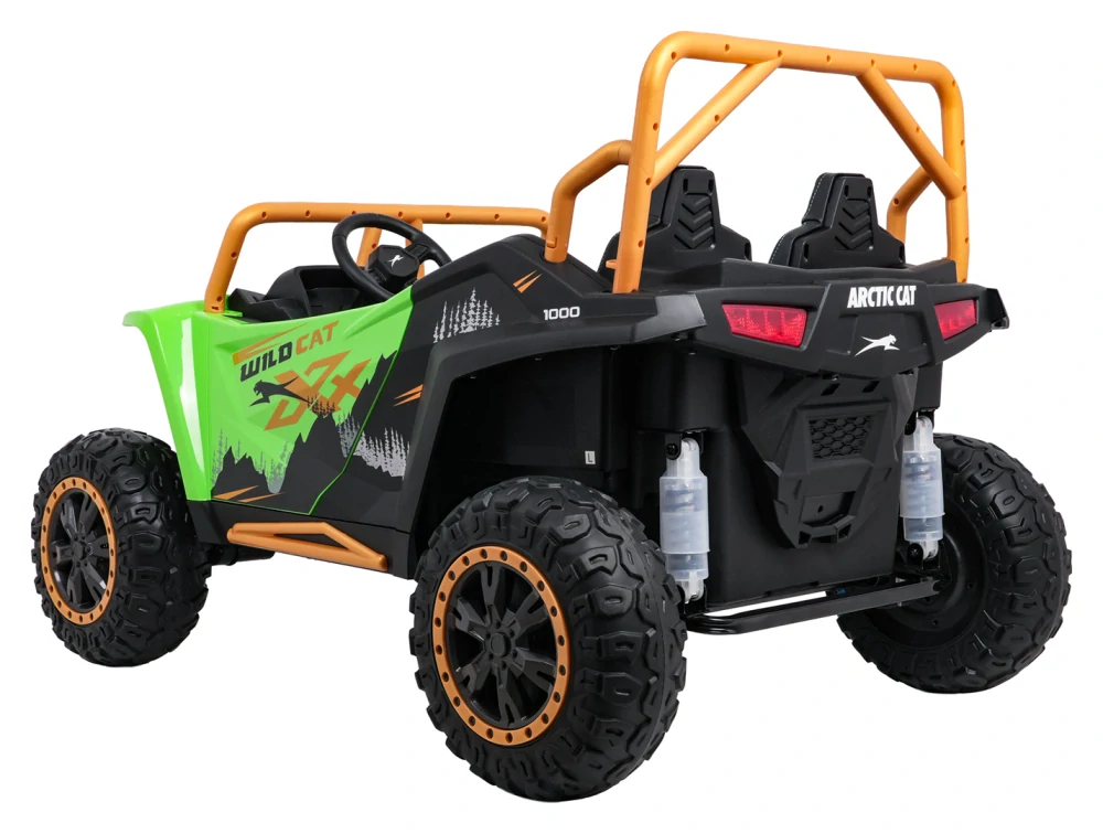 Arctic CAT Elektrické Autíčko Buggy WILDCAT XX 4x200W 24V, penové kolesá, Dvojmiestne kožené sedadlo, nosnosť 60kg, zelené