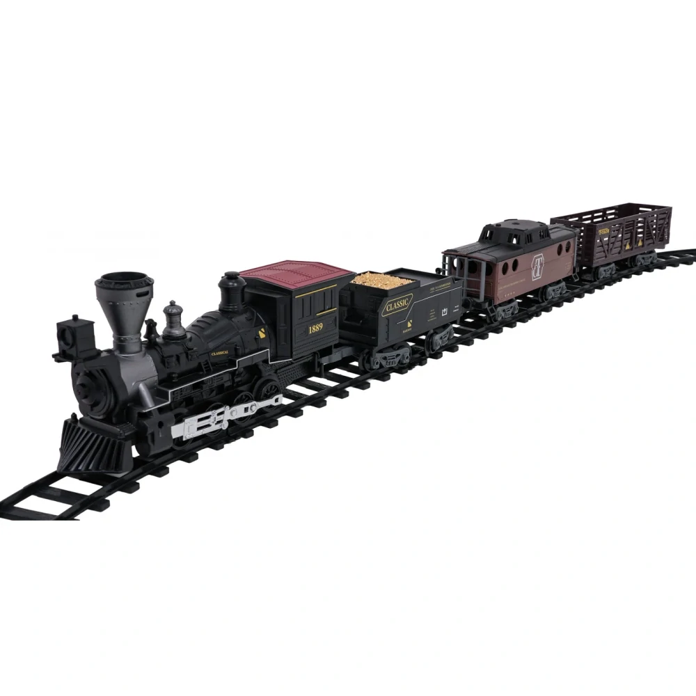JOKO Retro RC Vlaková Súprava s Dymom, svetlom a zvukom 172 cm x 105 cm na diaľkové ovládanie