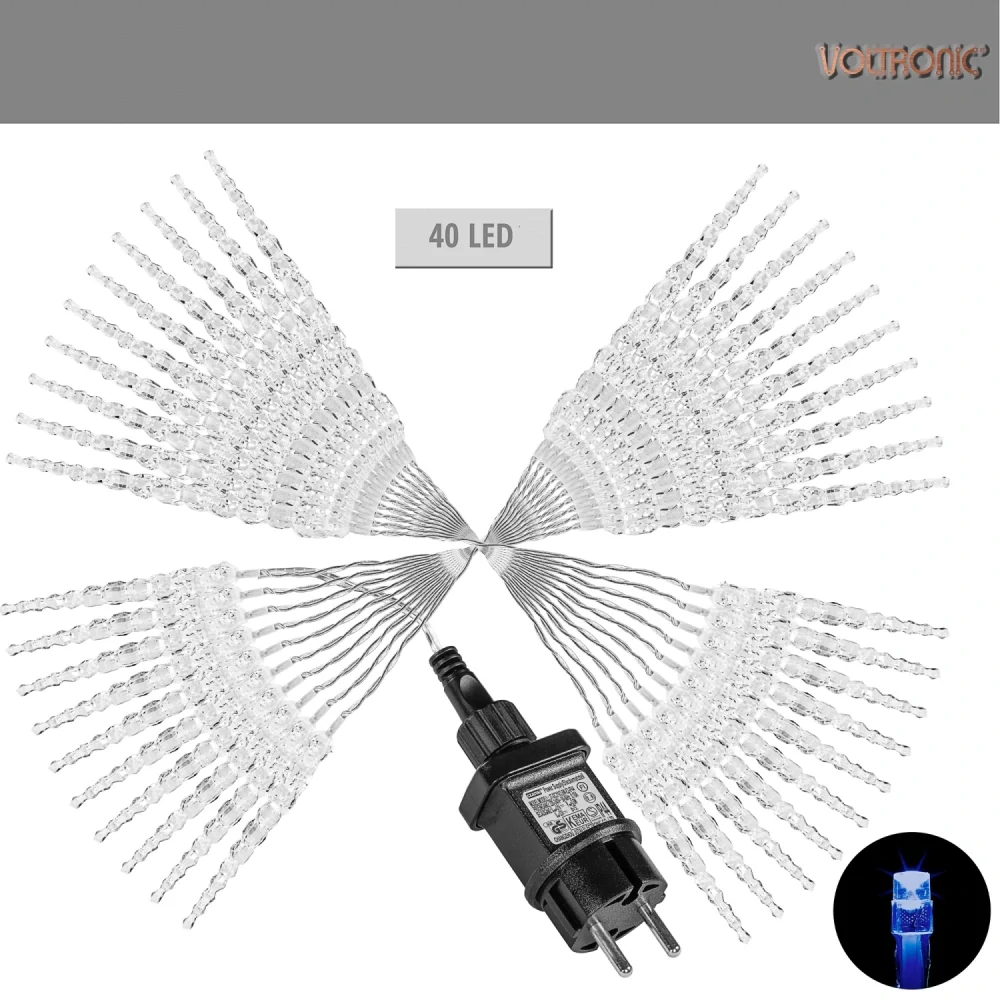 Voltronic, Svetelná dekorácia - Ľadové cencúle, 10,5 m, 40 LED