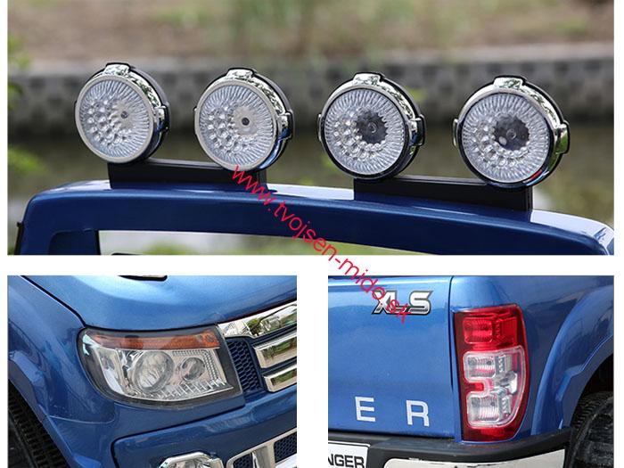 JOKO Elektrické autíčko Ford Ranger, kožené sedadlo, modré lakované