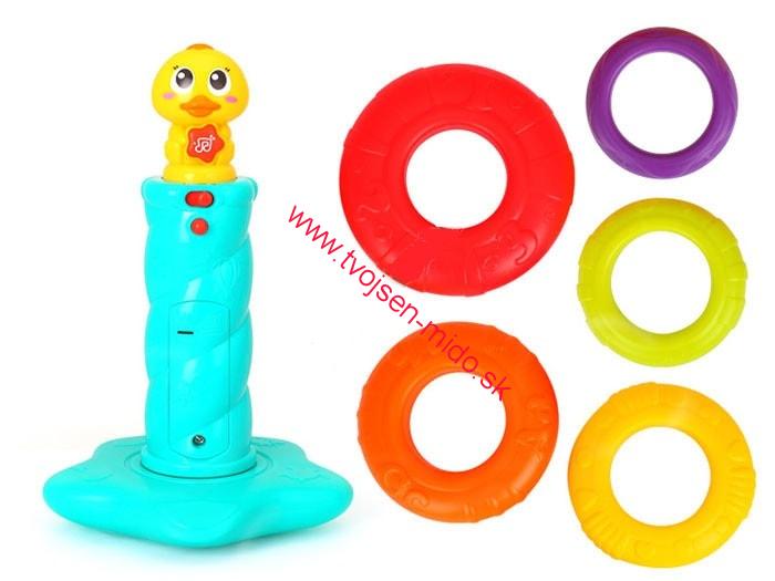 Hola Toys Interaktívna pyramída kačka na batérie