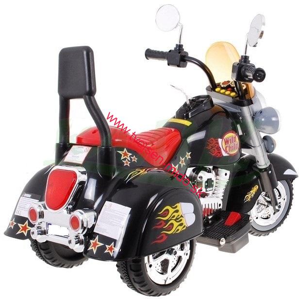 JOKO Elektrická Motorka Chooper + MP3, čierna