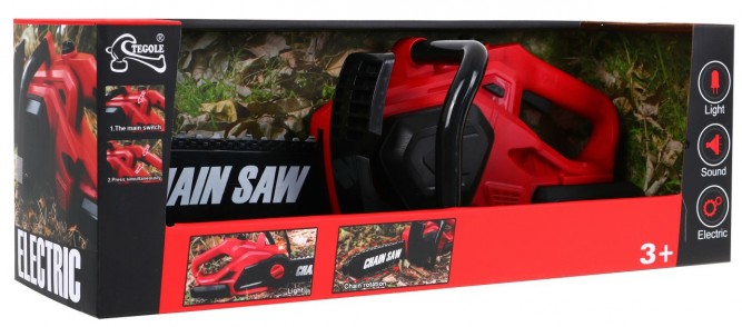 JOKO Motorová píla so zvukmi a svetlom 43cm, červená