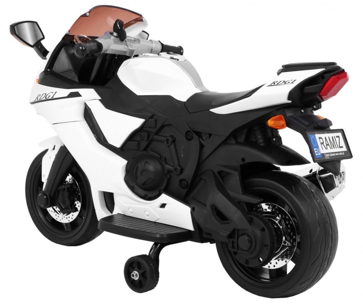 JOKO Veľká Elektrická motorka R1 SUPERBIKE 96cm, biela
