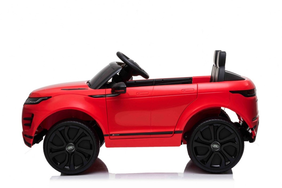 JOKO Elektrické autíčko Range Rover Evoque, penové kolesá, odpružené, USB, MP3 červené