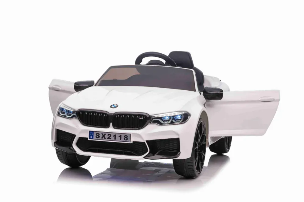 JOKO Elektrické autíčko BMW M5 24V s funkciou DRIFTU, penové kolesá, biele