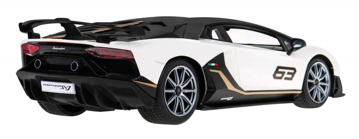RASTAR RC Auto Aventador SVJ Performance 1:14 na diaľkové ovládanie + LED svetlá, biele