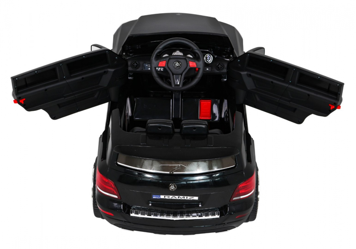 JOKO Elektrické autíčko QY618 City Rider, MP3 vstup, USB vstup, nastaviteľná Poloha Volantu, čierne