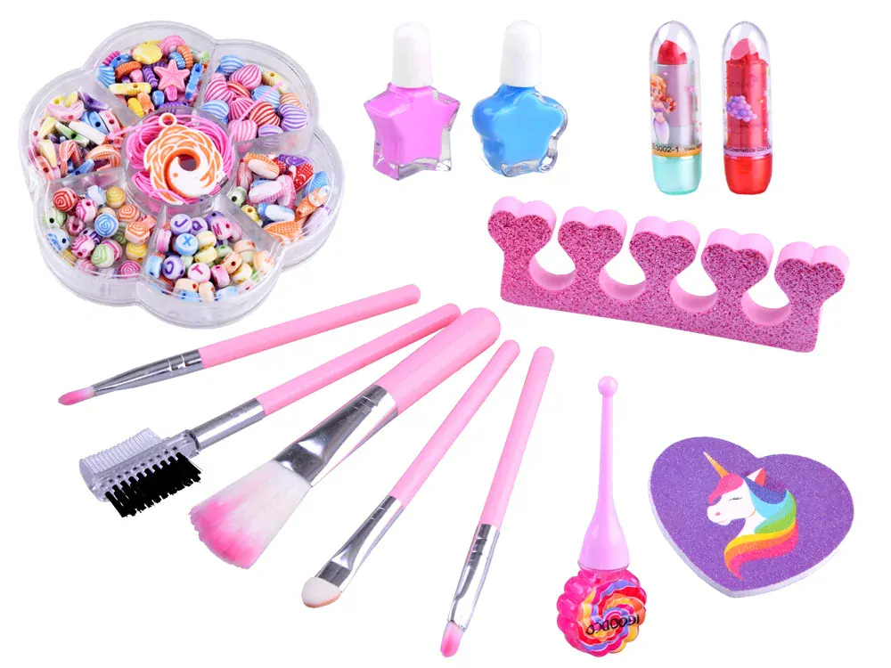JOKO Detský Kozmetický Kufrík Jednorožec + Make Up sada + KORÁLKY