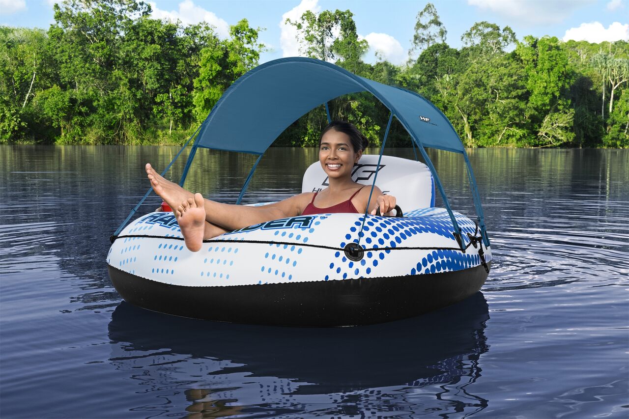 BESTWAY 43725 Nafukovacie koleso, lehátko HYDRO-Force so Slnečnou Clonou 137cm