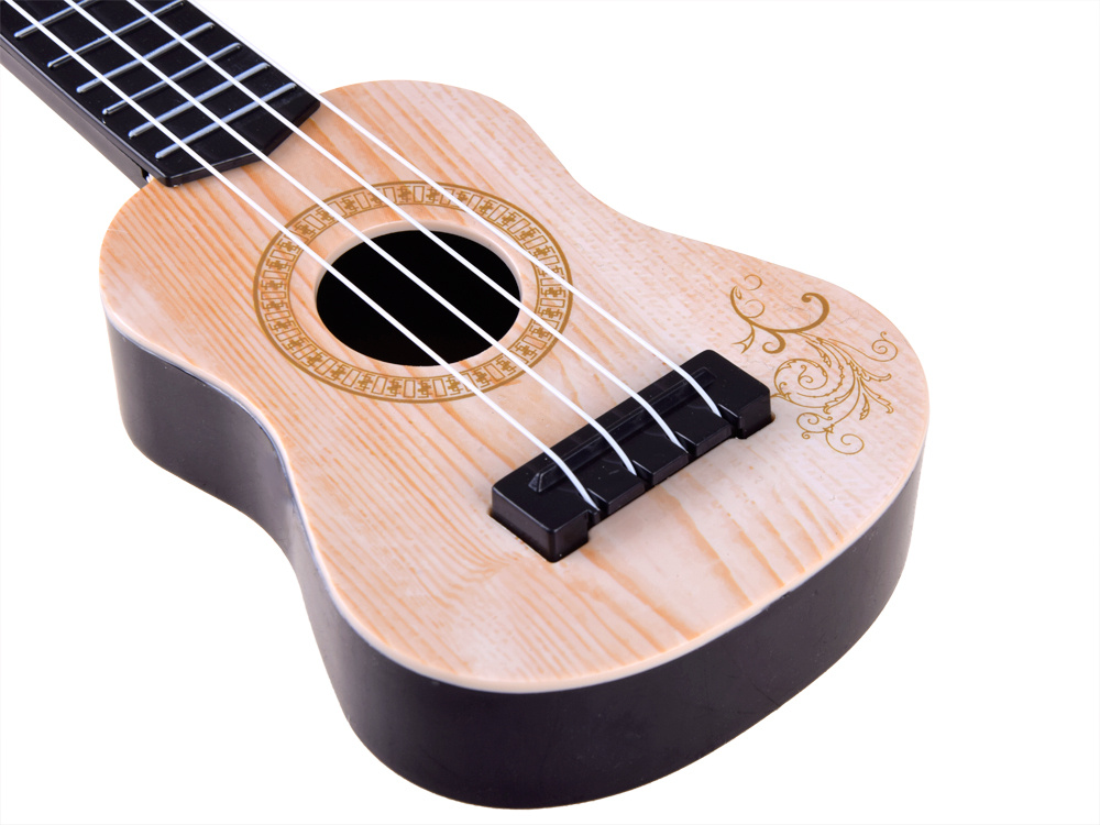 JOKO Mini Gitara pre deti Ukulele 25 cm, krémová