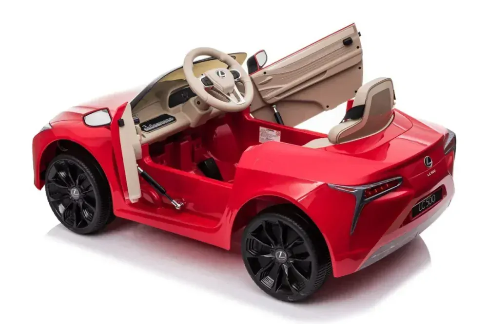 JOKO Elektrické Autíčko Lexus LC500, penové kolesá, kožené sedadlo, červené