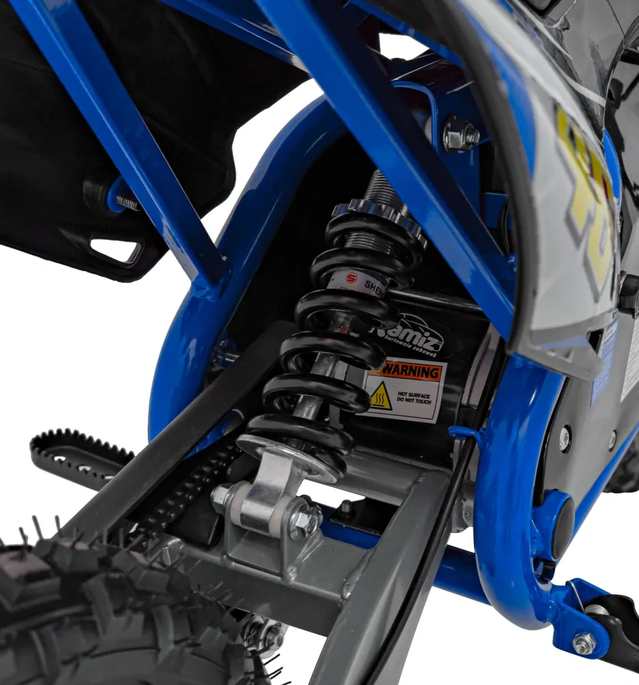JOKO Elektrická motorka RENEGADE 50R, 500W 36V/9AH, nafukovacie kolesá, rýchlosť 24km/h, nosnosť 70kg, modrá