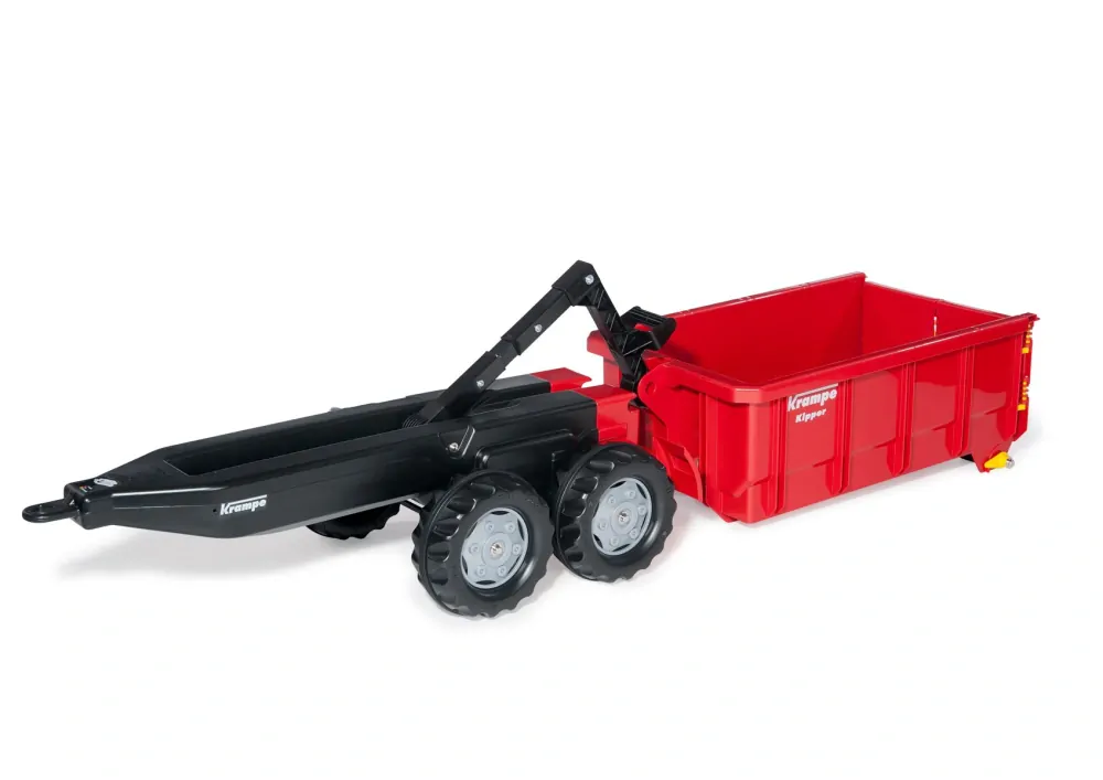 Rolly Toys Korytový vyklápací príves Krampe rollyContainer, dvojnápravový, červený