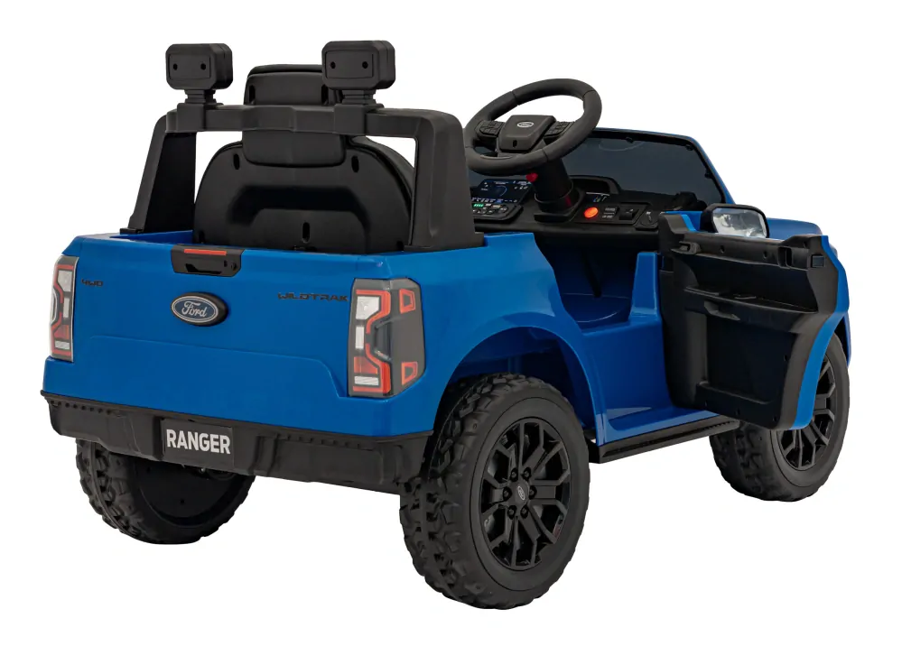 JOKO Elektrické Autíčko Ford Ranger LIFT, penové kolesá, kožené sedadlo, modré
