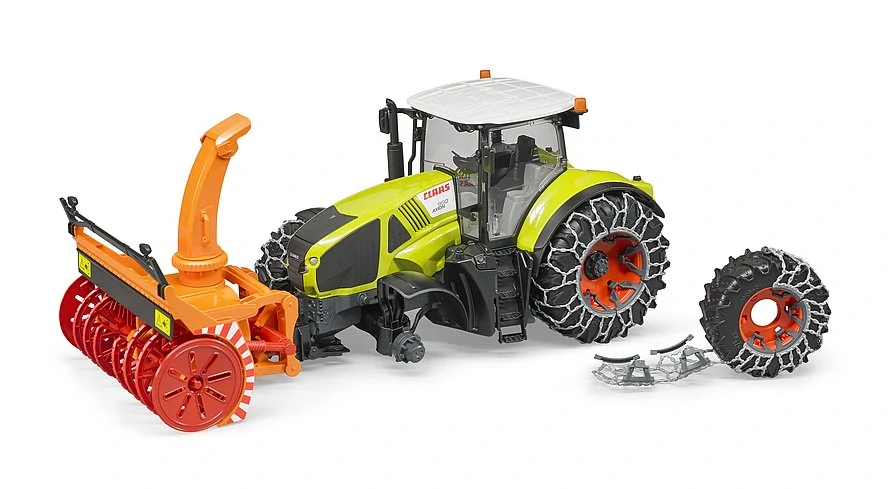 Bruder, Traktor Claas Axion 950 Snehová fréza, 1:16