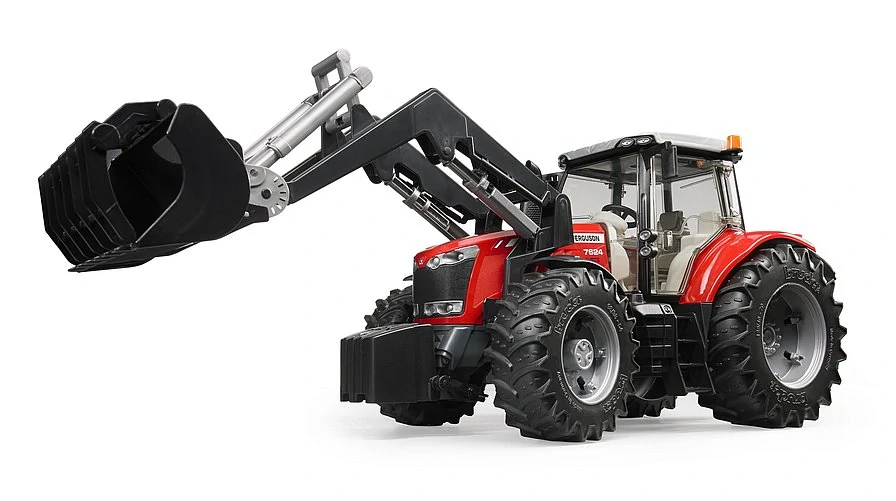 Bruder, Traktor Massey Ferguson 7624 s čelným nakladačom, 1:16