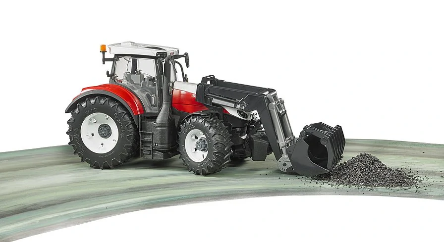 Bruder, Traktor Steyr 6300 Terrus s čelným nakladačom, 1:16