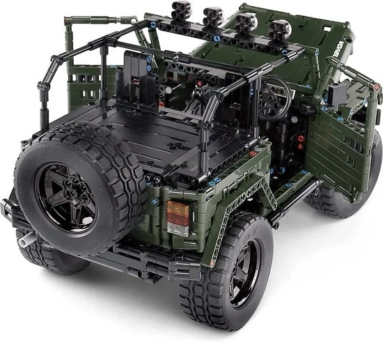 Mould King Technická Stavebnica Jeep Wrangler Off-Road 2078ks, zelený