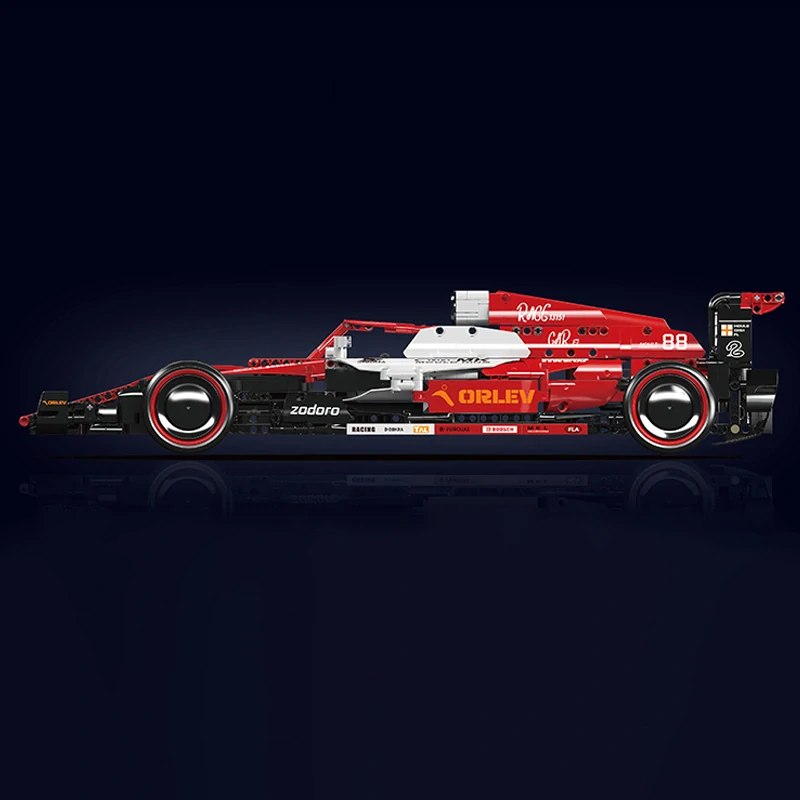 Mould King RC Technická Stavebnica Formula 1185ks na diaľkové ovládanie, červená 