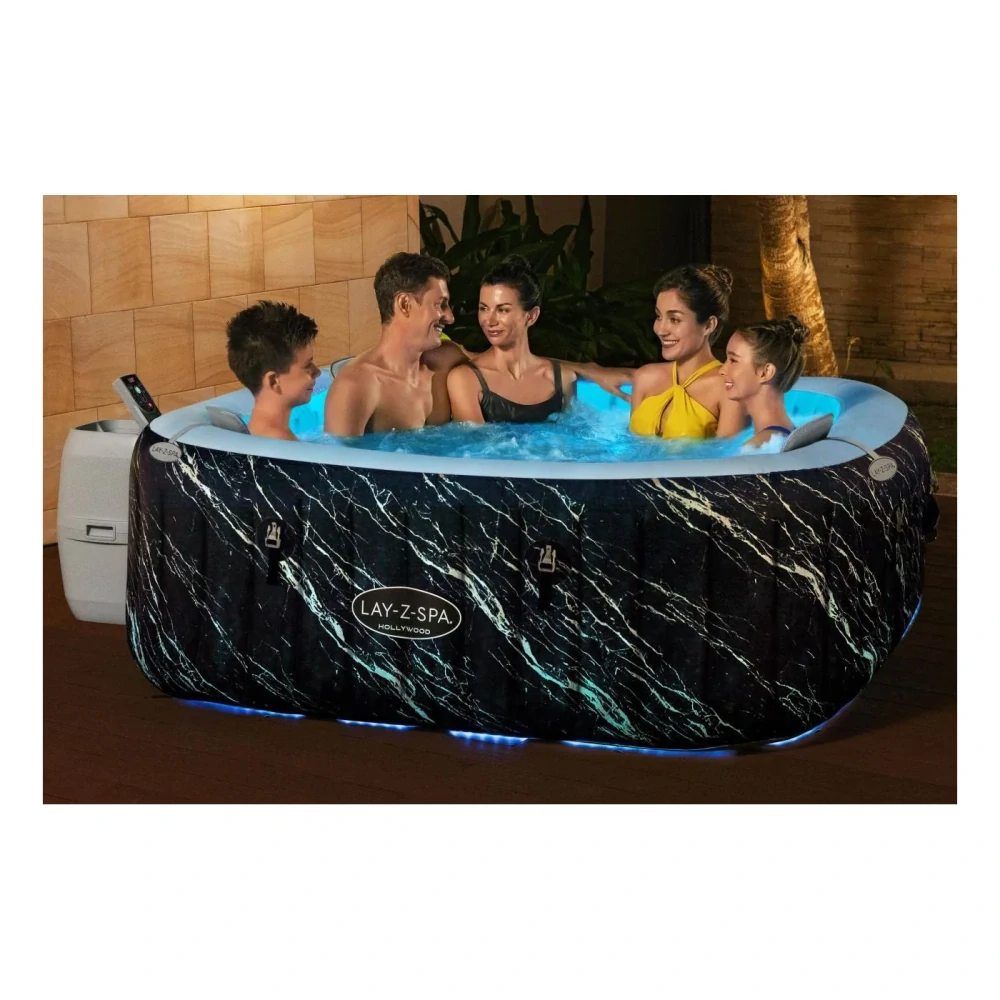 Bestway 6001F Vírivka Lay-Z-Spa Jacuzzi Hollywood LUXE Air Jet pre 6 osôb, 180cm x 180cm