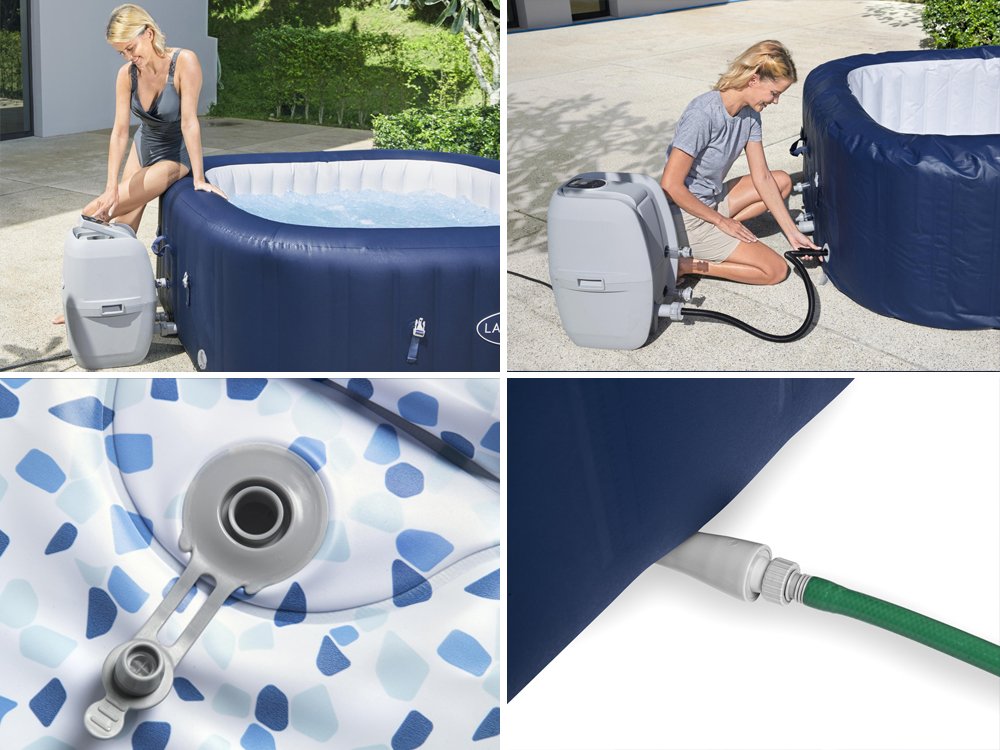 Bestway 60021 Vírivka Lay-Z-Spa HAWAII Air Jet Jacuzzi pre 6 osôb, modrá