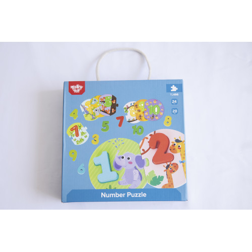 Tooky Toys, Puzzle - Priraď čísla
