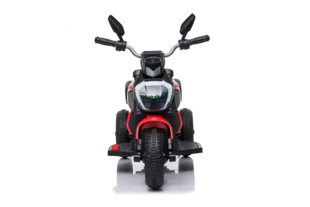 JOKO Elektrická motorka Fast Tourist 83cm, kožené sedadlo, červená