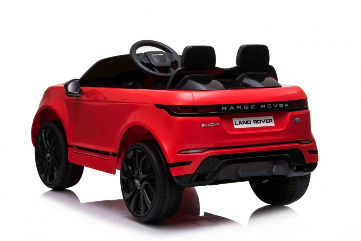 JOKO Elektrické autíčko Range Rover Evoque, penové kolesá, odpružené, USB, MP3 červené