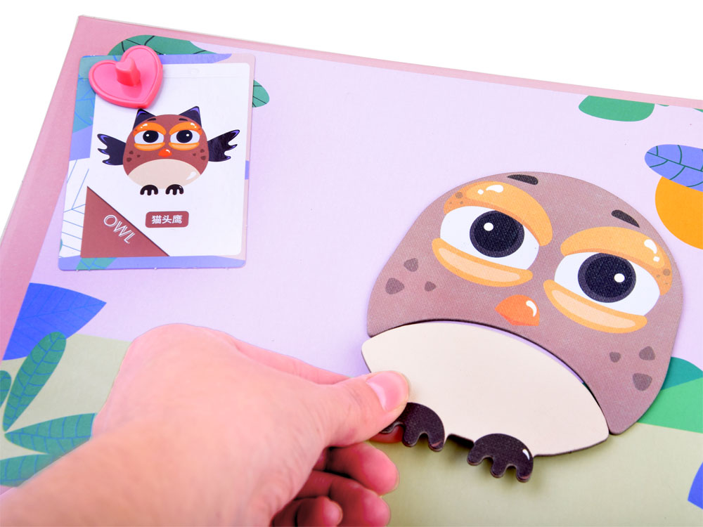 JOKO Magnetické Puzzle Zvieratká, magnetická tabuľa + fixa