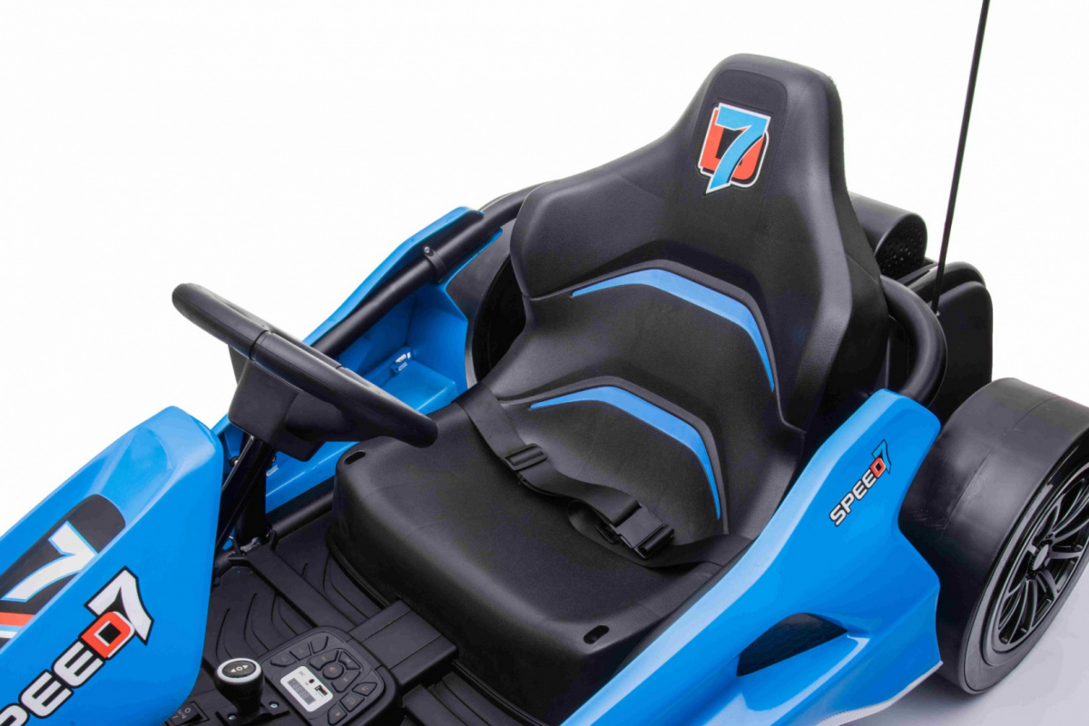 JOKO Elektrické autíčko, Elektrická Formula, Funkcia DRIFTU, 2 x 150W, 24V, Nosnosť 60kg, modrá
